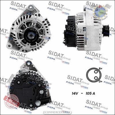 Lichtmaschine generator Sidat für LAND ROVER RANGE II OPEL OMEGA B D