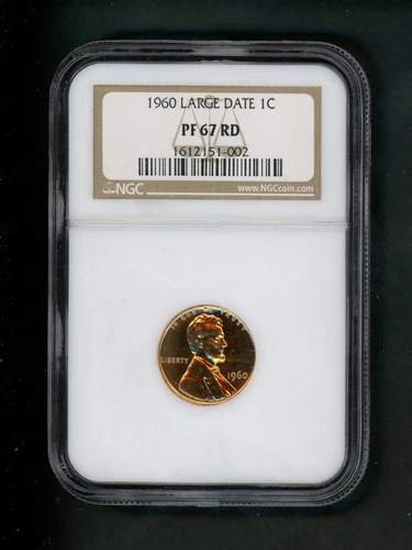 1960 US Lincoln Memorial Cent 1c .01 NGC PF 67 RD Proof Red Large Date Choice