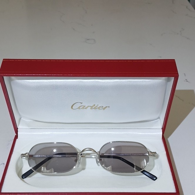 Cartier Platinum T8100366 Eyeglasses France 48mm Authentic New