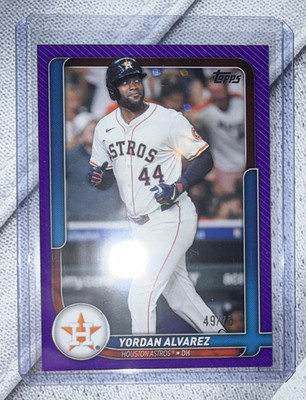 ‘26 TOPPS FLAGSHIP COLLECTION YORDAN ALVAREZ PURPLE  /75 #47 HOUSTON ASTROS