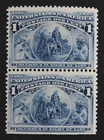 CKStamps: US Stamps Collection Scott#230 1c Columbian Mint NH OG