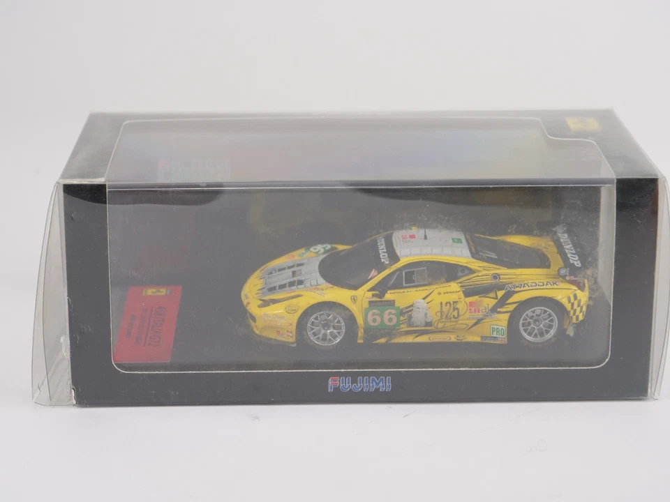 Fujimi 1/43 Ferrari 458 Italia gt2 2013 24 heures du Mans JMW Motorsport #66 - Photo 3/4