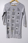 Little Marc Jacobs Girls Size 12+ Gray Jeweled Dress Defects See Photos — photo 1