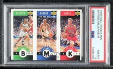1996-97 Collector's Choice Mini-Cards Dana Barros Reggie Miller PSA 8 HOF 0jr6