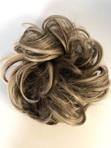 Messy Bun Haarteil Lockiges Haar Scrunchie Dutt Extensions Echthaar wie Echthaar - Bild 17 von 38