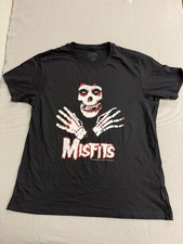 Misfits Fiend Logo T-shirt - Misfits Crossed Hands- Brand New - Band Tees
