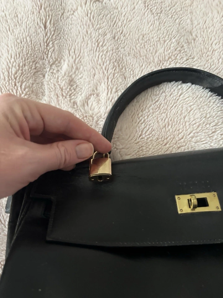 Bolso de Mano Hermes Kelly 32 Negro Vintage leer descripción  Foto 2 de 4