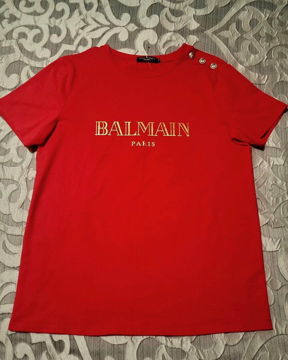Balmain Red Shirts for Men for sale | eBay