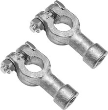 2PCS Car Battery Connectors – Positive & Negative Top Post to Side Terminal