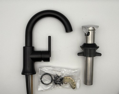 #ad Delta 559HA BL DST Trinsic Single Handle High Arc Bathroom Faucet $112.50