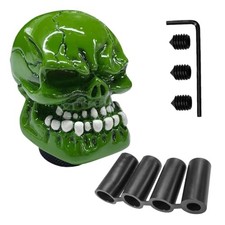 Skull Car Gear Shift Knob Big Tooth Gear Stick Shifter Knob Resin Green Skull Car Gear Shift Knob Big Tooth Gear Stick Shifter Knob Resin Green