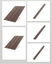 Kunststoffpaneele Braun B-3,00m Wandpaneele Deckenpaneele Unterdachpaneele PVC