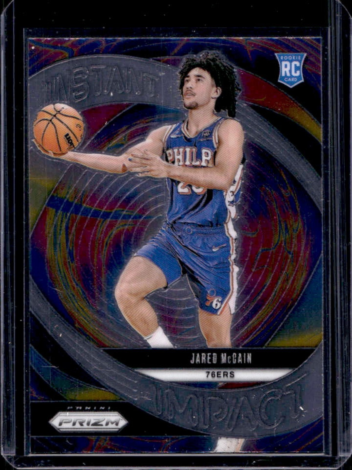 2024-25 Prizm Jared McCain Instant Impact RC Rookie #10 76ers