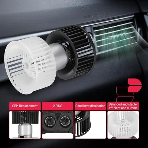 AC Heater Blower Motor Fan 700165 for BMW 318ti 320i 323Ci 325i X3 2000-2006 Foto 3 de 4