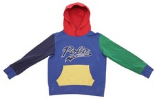 Ralph Lauren Kids Stuff Boys Pullover Hoodie Hooded Color Block Size 8