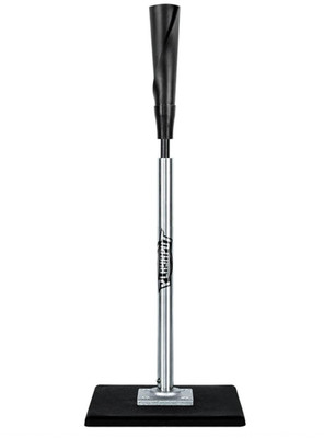 Portable Batting Tee, Height Adjustable 25-37'', Heavy Duty Base, Rubber Top