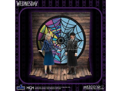 Wednesday 5 Points Figur Wednesday & Enid Boxed Set 10 cm Mezco Toys