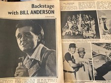 Bill Anderson, Two Page Vintage Clipping