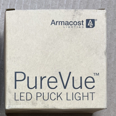 Armacost Lighting PureVue Dimmable Bright White LED Puck Light Matte White