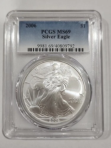 2006 Silver American Eagle MS-69 PCGS
