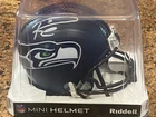Russell Wilson signed mini helmet Russell holo