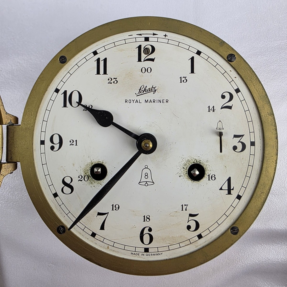 Vintage Schatz Royal Mariner 8 Day Ship's Bells Clock West Germany