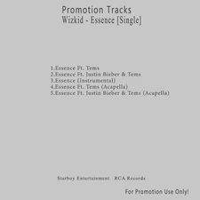 Afrobeat, R&B/Soul.. White CD. Wizkid - Essence [Single]