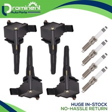 4 Ignition Coil & 4 Iridium Spark Plug for Cadillac XT4 CT4 GMC Acadia Chevrolet