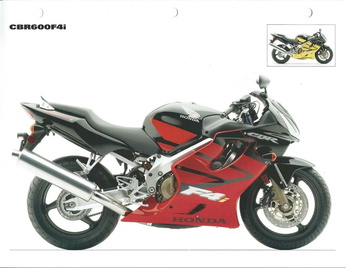 Motorcycle Data Sheet - Honda - CBR600F4i - 2004 Specifications