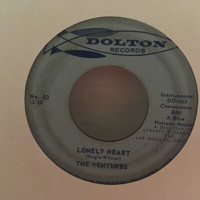 THE VENTURES Ram-Bunk-Shush / Lonely Heart 1960 DOLTON 45rpm Rockabilly 54