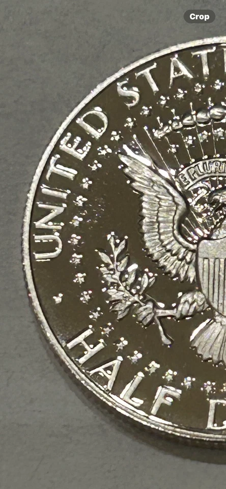 1987-S PROOF KENNEDY HALF DOLLAR With Die Chip Errors (#6) - Image 4 of 4