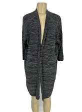 Pure J. Jill Small Open Front Duster Cardigan Sweater Linen Blend Women S202