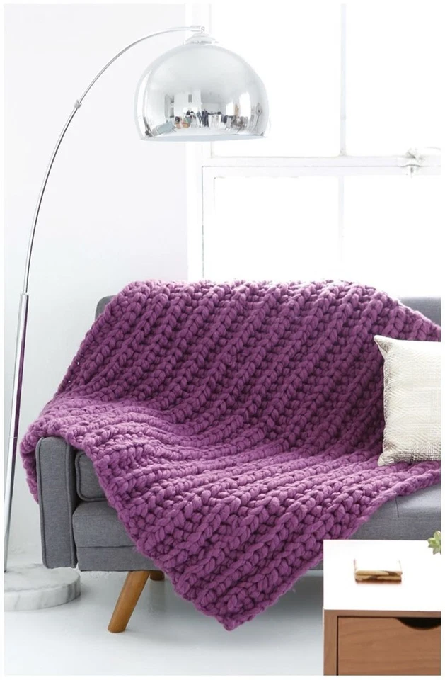 JUMBO ~ Crochet Pattern Book ~ Afghan, Pillow, Hat, Shawl, Cowl & Mittens - Image 3 of 4