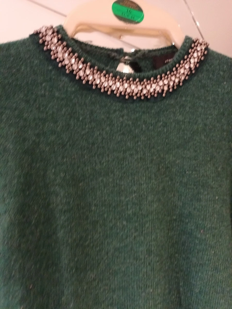 Jewelled collar jumper cheap