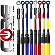 CORE MOTO MX SUZUKI RM125 RM250 2001-2003 FRONT AND REAR BRAKE LINE KIT