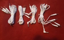 4 PCS Electrode Lead Wire Cables for Digital Massager TENS 3.5 mm with 4 pins