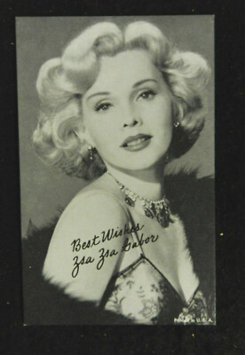 1946- 64 EXHIBIT ZSA ZSA GABOR ARCADE CARD | eBay