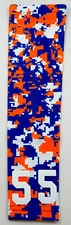 PICK YOUR NUMBER Baseball Softball Kids Teens Arm Sleeve CAMO BLUE ORANGE WHITE