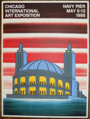 Roger Brown ''Navy Pier'' CHICAGO IMAGIST 1986 MINT CONDITION