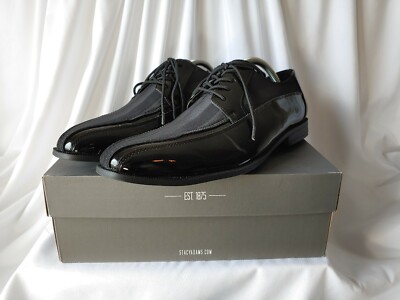 sachin and babi light blue dress Mens Black Patent Wedding Shoes Formal Evening Dress Capped Lace Up Goor  M291AP main image 0