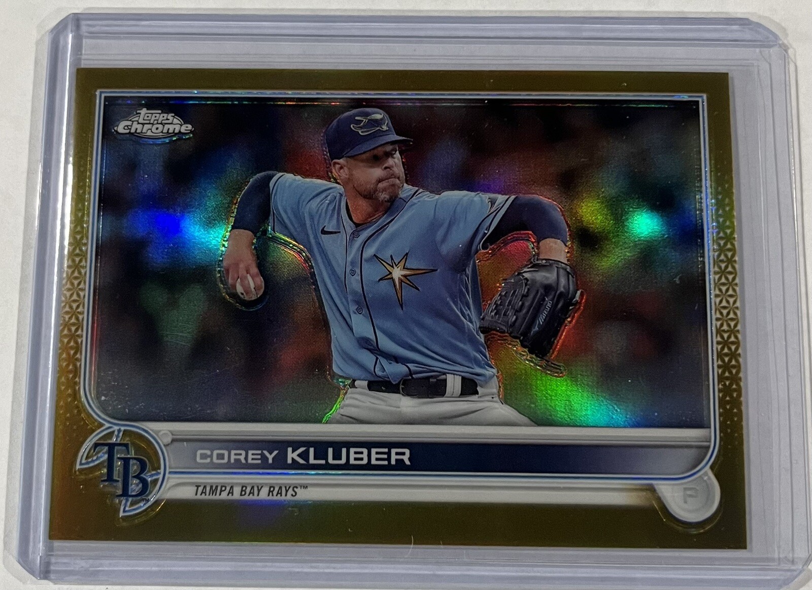 2022 Topps Chrome Update COREY KLUBER #USC197 GOLD BASE REFRACTOR #49/50 Rays
