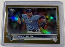 2022 Topps Chrome Update COREY KLUBER #USC197 GOLD BASE REFRACTOR #49/50 Rays