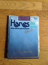 NWT Vintage Hanes Plum Oleg Cassini Size A Pantyhose Limited Edition Color