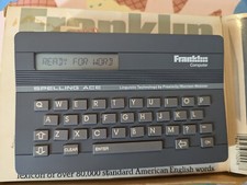 VINTAGE FRANKLIN HANDHELD SPELLING ACE SA-98A. Tested - Works In Box