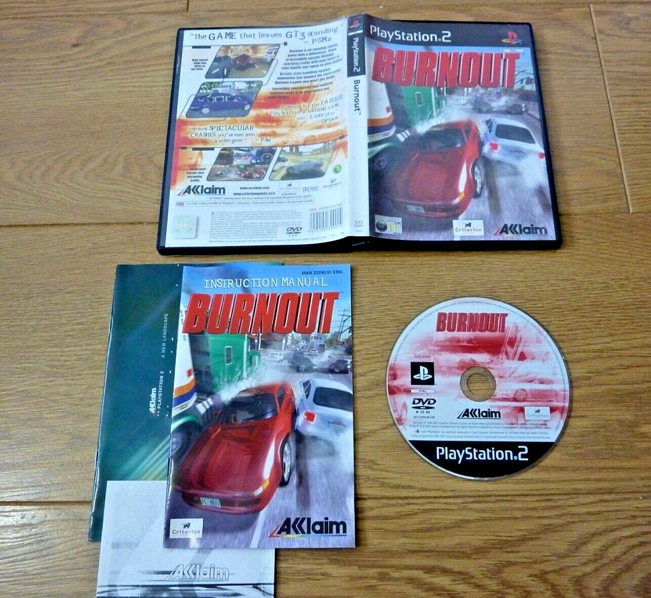 Burnout for Sony Playstation 2 PS2 UK PAL Region 2