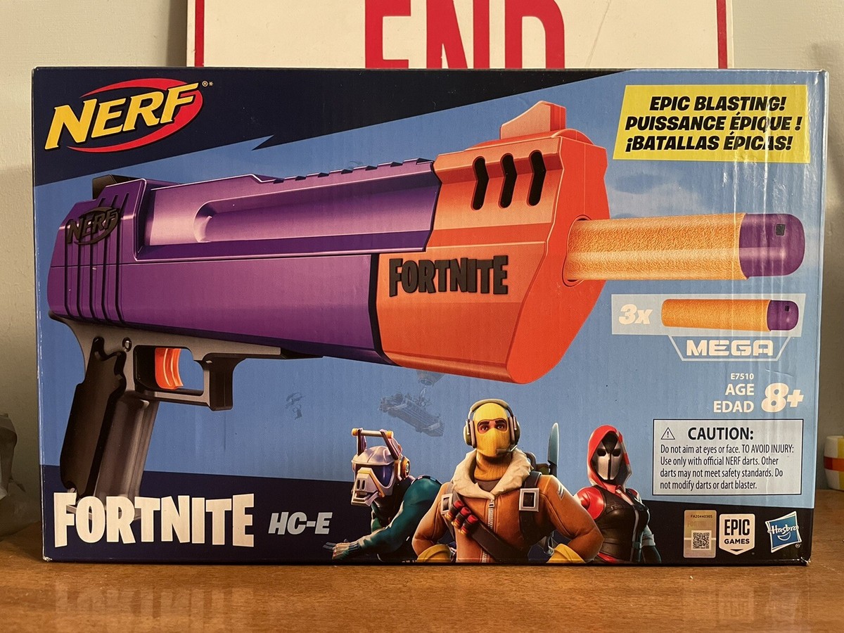 NERF E7510 Fortnite HC-E Mega Dart Blaster Gun 2018 🔥🔫 New In