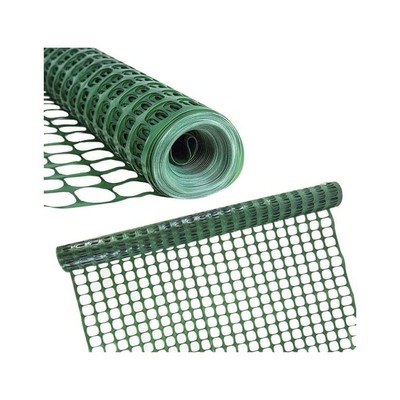 Boen 4' x 100' Green Safety Snow Fence - O-Ring