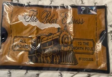 Pottery Barn Polar Express Ticket Lumbar Pillow Cover, 16x26", Multi