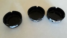 Lot of 3 Ashtrays 2 Sands Regency Reno and 1 Golden Gate Casino Las Vegas Black