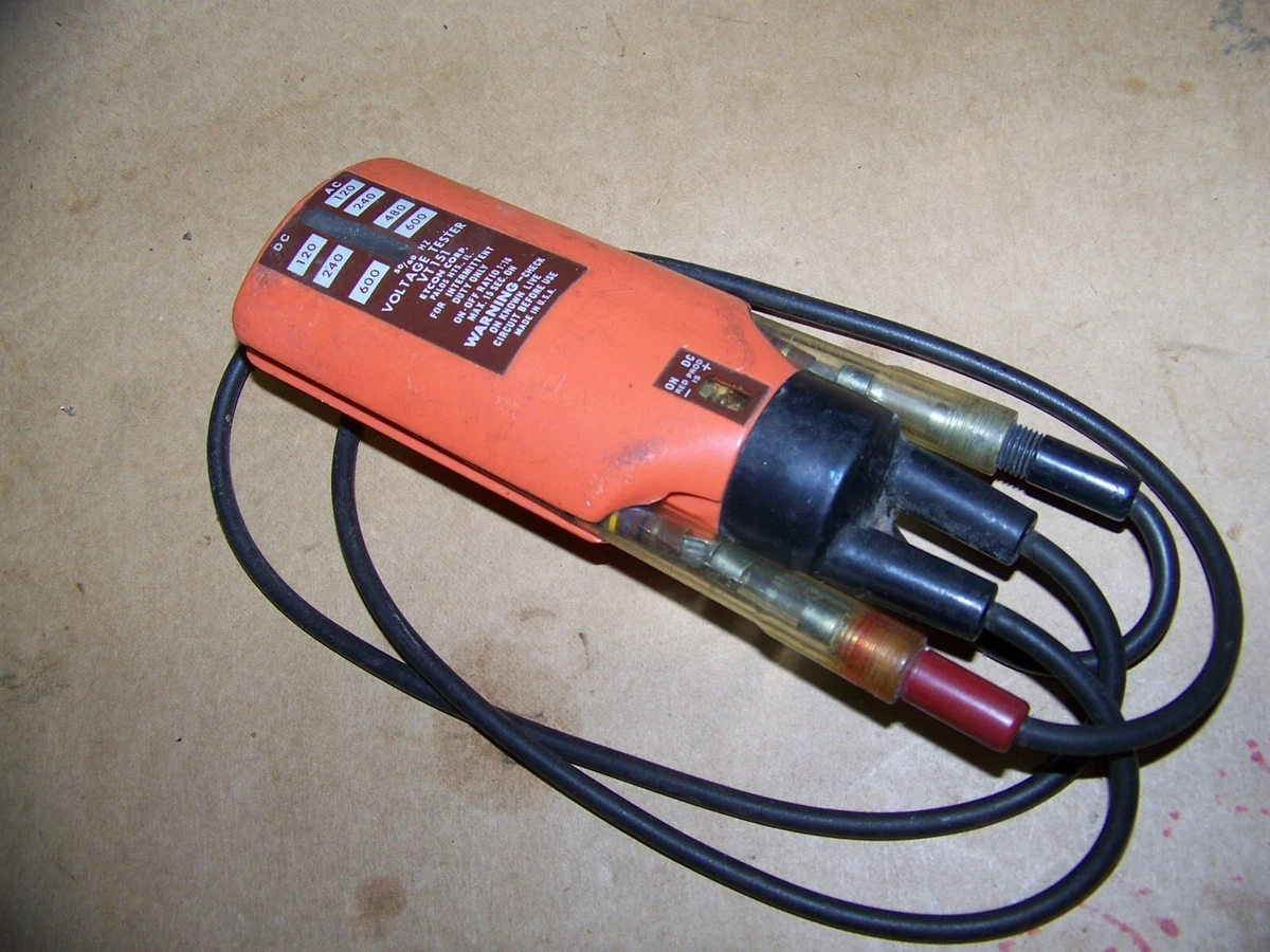 Etcon VT154 Orange Audible Solenoid Type AC DC Voltage Tester